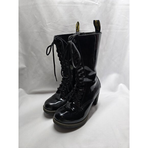 Dr. Martens Women's Dee Limited Edition Diva Collection 14-Eye Black US 7 L UK 5 - Picture 9 of 16